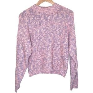 Free People Sweater Dolman Marled Pink Purple Small